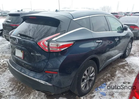 2015 Nissan Murano Sl from USA, damaged, VIN 5N1AZ2MH0FN208697